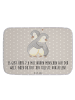 Mr. & Mrs. Panda duschmatten Pinguine Kuscheln mit Spruch in Grau Pastell