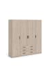 ebuy24 Kleiderschrank Spell B183 Braun 196 x 50 cm