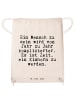 Mr. & Mrs. Panda freizeit rucksack Ein Mensch zu sein... mit Spruch in Creme
