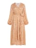 IZIA Damen Maxikleid Mit Print in Wollweiss Mehrfarbig
