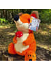 Mr. & Mrs. Panda Kuscheltier Fuchs Fliegenpilz mit Spruch in Orange