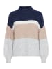 b. young BYOMEA STRIPED JUMPER 2 - KNIT Loose fit in Medieval Blue Mix
