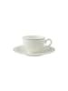 Villeroy & Boch Kaffeetasse mit Untertasse Gray Pearl in Weiß 120 ml in weiß
