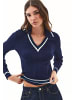 OXXO V-Ausschnitt-Pullover MIDNIGHT