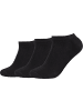 camano Bio Unisex-Sneaker-Socken 3 Paar ca-soft in schwarz
