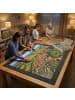 relaxdays Puzzlebrett in Grau - (B)116 x (T)78 cm