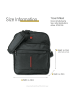 Travel n meet Travel N Meet Schultertasche Spinnstoff, Polyester schwarz ca. 30cm