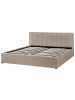 Beliani Doppelbett MONTLAUR in Beige - (W) 189 x (H) 89 x (L) 216 cm