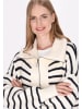 DreiMaster Maritim Cardigan in Wollweiss Marine