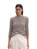 Marc O'Polo Gestreiftes T-Shirt regular in Dark Red