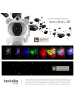 tectake LED-Sternenhimmelprojektor, 12 x 11,5 x 23,5 cm, 5 W, 4 RGB-Farben