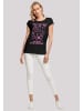 F4NT4STIC Extended Shoulder T-Shirt Fall Out Boy Pink Dog So Much Stardust in schwarz