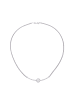 Luxxos Flechtcollier "Zirkonia und Perlmutt" in Silber