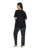 Ulla Popken Pyjama in schwarz