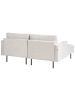 Beliani Ecksofa BREDA in Beige/Schwarz - (W) 192 x (H) 85 x (L) 155 cm rechtsseitig