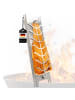 eluno Flammlachshalter 2er Set aus Edelstahl, ca. 16 x 60 x 4 cm (B/H/T)