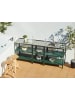 Beliani Gartenküche VILAMA in Grün/Silber - (W) 50 x (H) 90 x (L) 50 cm