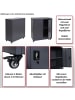 MCW Aktenschrank O50 mit Rollen, Hellgrau