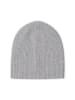 Style Republic Kaschmir Beanie fein gerippt in light grey melange