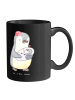 Mr. & Mrs. Panda Tasse Hebamme Magie mit Spruch in Schwarz