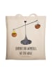Mr. & Mrs. Panda Tote Bag Sternzeichen Waage mit Spruch in Creme