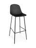 KADIMA DESIGN Barhocker Perforation Kunststoff | Schwarz | 75cm Sitzhöhe in Schwarz
