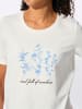 WITT WEIDEN Kurzarmshirt in ecru-himmelblau-bedruckt