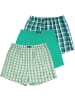 normani 3 Stück Herren Web Boxershorts in Grün
