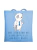 Mr. & Mrs. Panda Tote Bag Danke Nachbar mit Spruch in Sky Blue