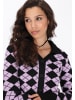 myMo ROCKS Women Cardigan in black lilac