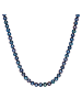 Valero Pearls Perlen-Kette Sterling Silber Süßwasser-Zuchtperle in blau