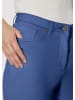 MADELEINE Mid Waist Skinny-Hose mit Fransen in royalblau