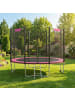 SONGMICS Gartentrampolin Saul in Rosa - (H)256 x Ø305 cm
