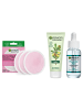 Garnier Gesichtspflegeroutine – Argan-Creme + Hyaluron-Serum + Abschminkpads