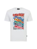 OLDSKULL T-Shirt Asian Japanese Koinobori Design in White