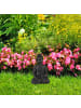 relaxdays Buddha Figur in Dunkelgrau - (H)30 cm