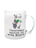 Mr. & Mrs. Panda Becher Panda Tischtennis mit Spruch in Transparent