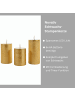 Novaliv 3er Set Led Kerzen 7,5cm ø Kerze flackernde Flamme mit Fernbedingung G in Gold
