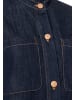 More & More feminine, dark denim Kurzarm-Jeansbluse in dark blue denim