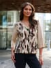 WITT WEIDEN Schlupfbluse in beige-schwarz-gemustert
