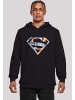 F4NT4STIC Hoodie Hoodie DC Comics Superman Floral Logo Superheld in schwarz