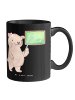 Mr. & Mrs. Panda Becher Mathematiklehrerin Herz ohne Spruch in Schwarz