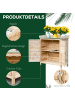 Outsunny Gartenschrank,83cm x 40cm x 92cm,natur