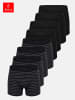 Tazzio Boxershorts 6er-Pack "BS1000" in Anthrazit/Schwarz