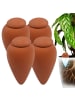 relaxdays 4 x Tonkegel in Terrakotta - 350 ml
