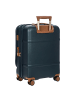BRIC`s Bellagio 4 Rollen Kabinentrolley 55 cm mit Dehnfalte blau-tabak