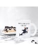 Mr. & Mrs. Panda Kaffeebecher Orca Zylinder mit Spruch in Transparent