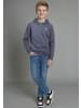 H.I.S. Kapuzensweatshirt in marine meliert
