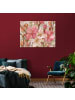 WALLARENA Leinwandbild Blumen in Rosa