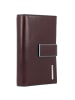 Piquadro Blue Square Geldbörse RFID Leder 15,5 cm in mahogany